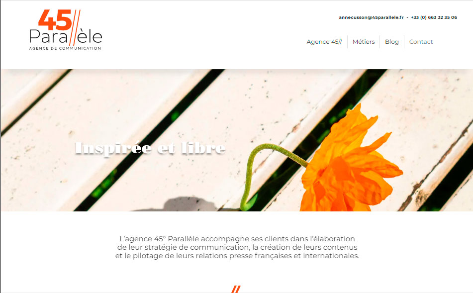 45° parallèle - accompagnement et suivi digital par Carabine